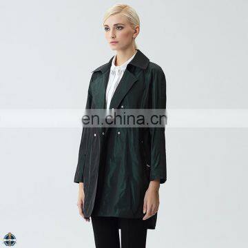 T-WC004 Traditional Autumn Women Thin Graceful Windbreaker Coat