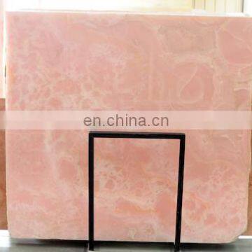 Beautiful pink onyx marble slab