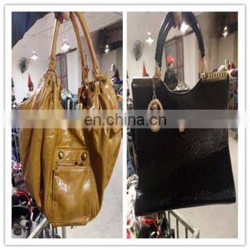 China facotry Shoulder handbags women used stock handbags school bags