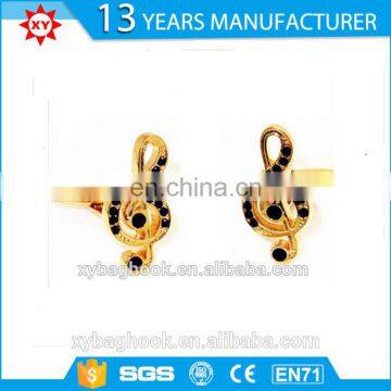 wholesale music note fake gold cufflinks