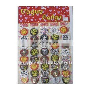 2013 Hot Promotional Cartoon safe pin round 70mm button badge