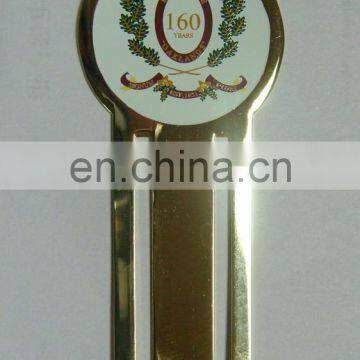 Custom metal photo etched bookmark with gold plating