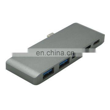Aluminium 5 in 1 USB 3.0 Type C Hub for Macbook