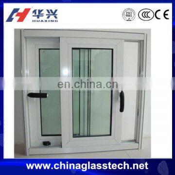 High strength single/double glazed glass sound insulation size customized sliding cheap pvc windows