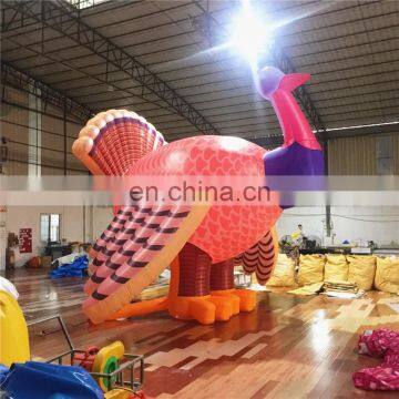 Outdoor Giant Advertising Activity Inflatable Turkey Cartoon Model For Thanksgiving Event Party photo-4