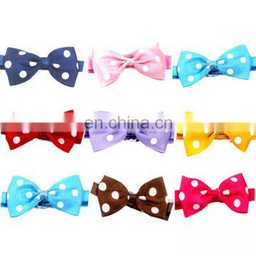 Fashion Skin-friendly Polyester Simple Pattern Pet Dog Bow Tie Collar Adjustable photo-3