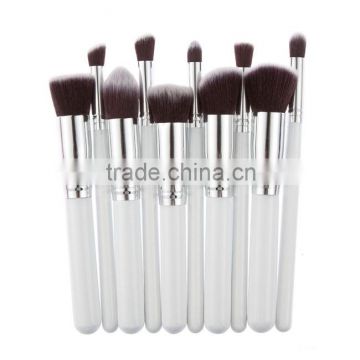 China custom made makeup brushes white makeup brushes luxury gold makeup brushes