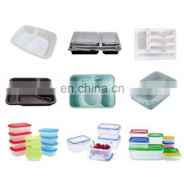 Custom Round Durable Dinner Lunch Plastic Injection Square Plate Mold photo-6