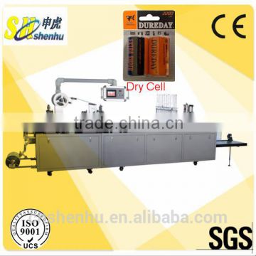 Multifunctional Automatic Flat Plate Dry Cell Plastic And Paper Blister Packing Machine