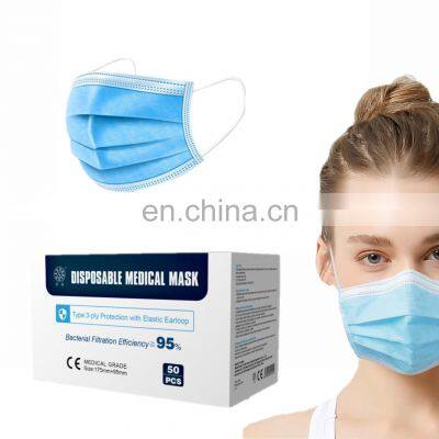 Personal 3PLY Protective Equipment Medical Surgical Mask Disposable Face Mask photo-5