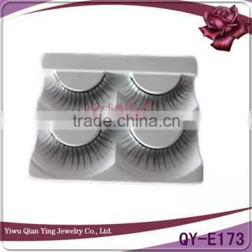 Cheap fashion two pairs packaged synthetic fiber false eyelashes for sale