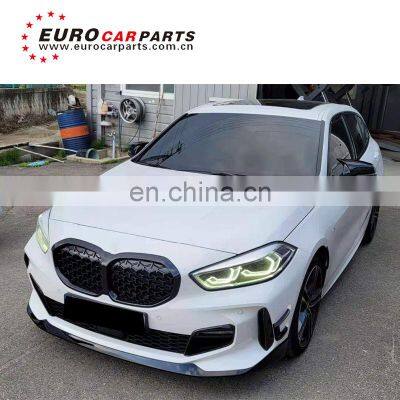 1series F40 pp material 2019-2021y body kit fit fir MP style gloss front lip diffuser car parts and body parts front grille