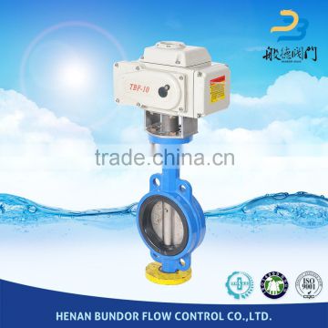 CI/DI PN16 DN300 Quick Switch EPDM Seat Wafer Type Electric Motorized Butterrfly Valve