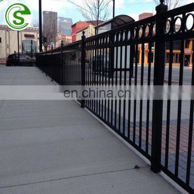 China Supplier Decorative Metal Picket Used Wrought Iron Fence Panels