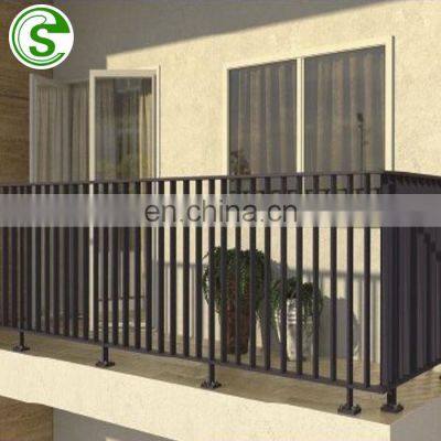 Modern House Durable Custom Staircase Welded Aluminium Pipe Railing