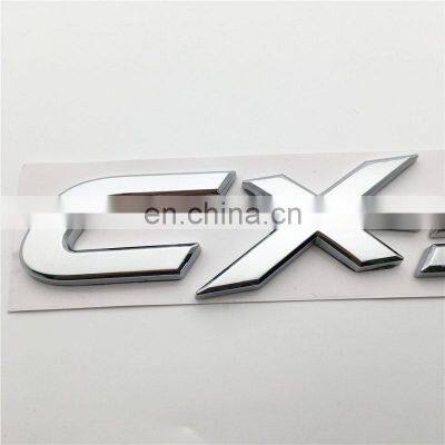 Customized Chrome ABS Body Decoration CX-5 Car Emblem Sticker For Mazda