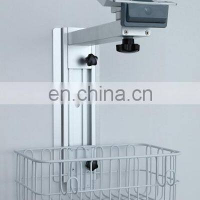 Good Quality Aluminum Alloy Medical Instrument Patient Monitor Trolley Wall Stand for Hospital photo-3