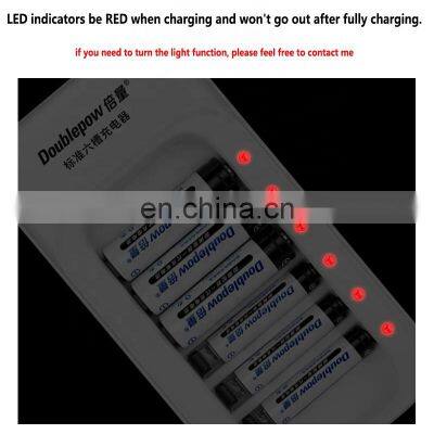 6 Slots Universal Smart Charger 1.2V NiMH Rechargeable Batteries Charger for AA AAA Battery