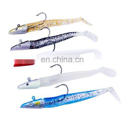 10cm 20g Peche Jig Head Sinking Soft Lure Lead Fishing Plastic Bait