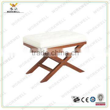 WorkWell Good Fabric or pu Dining Room Stool With X-LEG Kw-D4173 photo-5