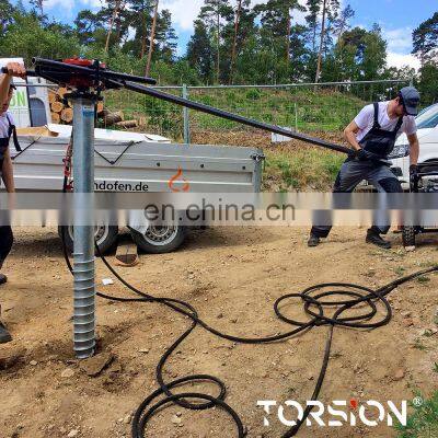 Hydraulic Ground Screw Pile Driver / Screw Piles Installation Equipment photo-5