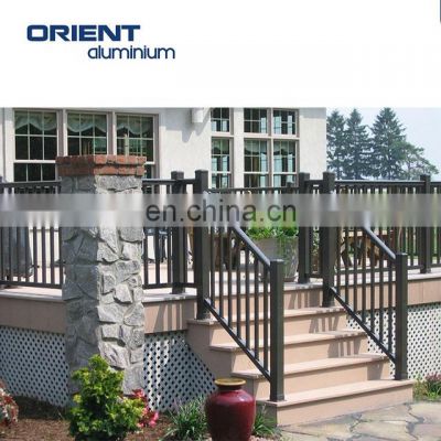 Modern design balustrades handrails balcony metal, aluminum balustrades handrail, high quality Aluminum Hand Rail