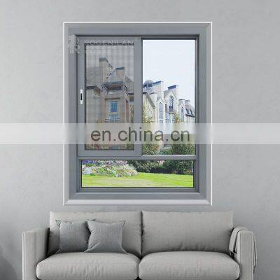 ROGENILAN 140 Series America Style Used Aluminum Double Tempered Glass Sliding Windows photo-2