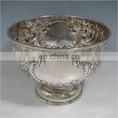 aluminium metal silver bowl