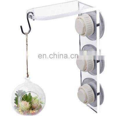 Clear Acrylic Window Suction Cup Hanger, Bird Feeder Hanger, Outdoor Window Hanger for Wild Birds