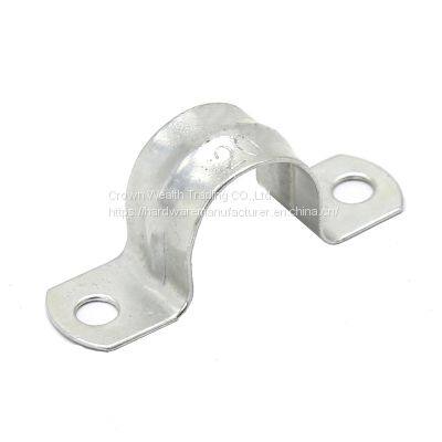 Hot Sale 25mm Two Hole Stainless Steel Saddle Pipe Clamp