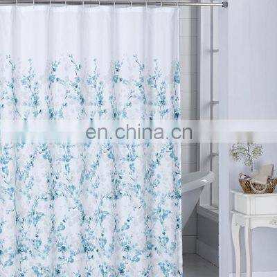 Fashion design polyester waterproof shower curtain