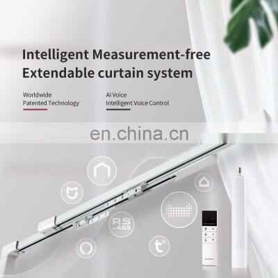 Remote Control System Tuya Curtain Motor Motorized Window Opener Rail Curtain Tracks Curtain Poles, Tracks & Accessories Metal photo-5