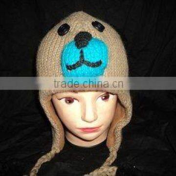 blue Nose Bear winter hat