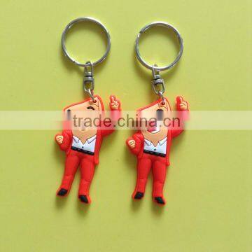 2015 Custom Rubber Keychain / 3d Logo Key Chain/ Soft Pvc Keychain