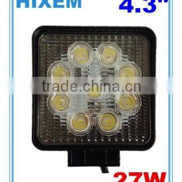 27W LED work light, Epistar LEDs work light, offroad driving light,square looks