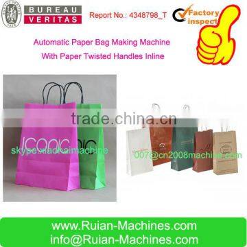 Paper Shopping Bag Making Machine With Handles Inline Quality Choice photo-3
