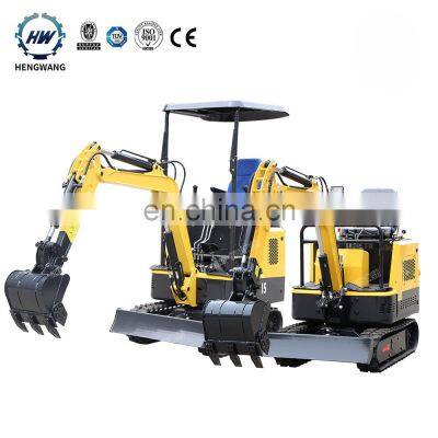 Hengwang HW15 Household 1.5ton Cheap mini escavatori cinesi For Sale