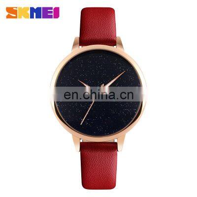9141 Bracelet Watches Women Armbandsur Quartz Watch Sr626sw Skmei Women Leather Fashion Wristwatch