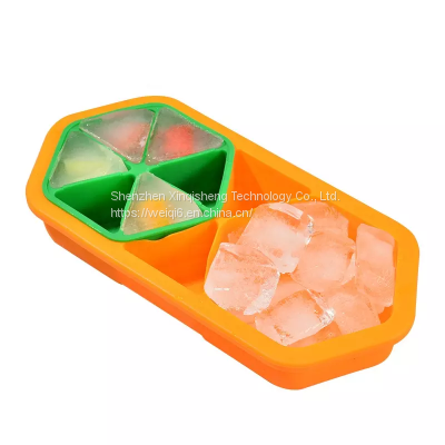 Food Grade Factory Price Silicone Dual-Use Ice Tray High Temperature Resistance Lunch Box and Ice Tray photo-4