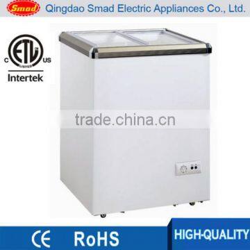 ETL approved commercial Portable sliding glass flat door chest freezer                        
                                                                                Supplier's Choice