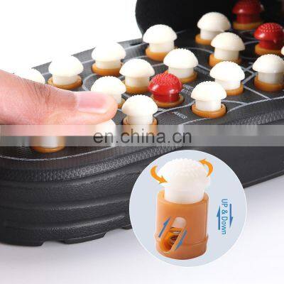 Natural Jade Stone Health Care Healing Foot Massaging Slipper Acupuncture Shoes Massage