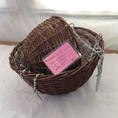 Customization Colorful Large Size Wicker Basket With Handle