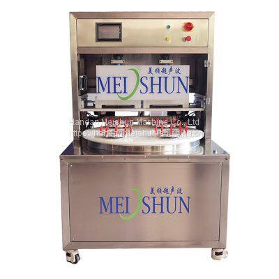 Ultrasonic Frozen Cake Cutting machine With Paper Inserts Meishun cutting