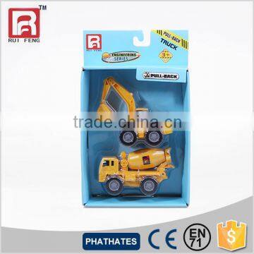 Hot Sell 2 In 1 Mini Construction Plastic Trucks Playset