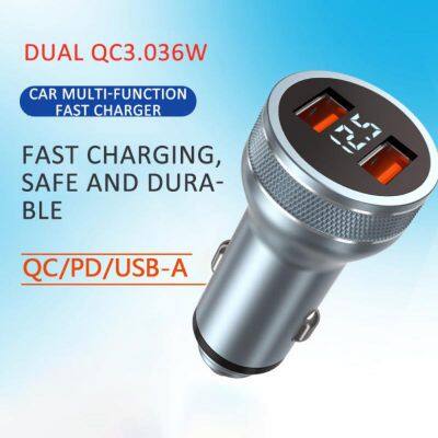 New Design Portable 36W Car Charger Fast Super Power Smart Sensor Car Cable Charger for Mobile Car photo-4