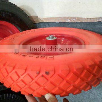 16 Inch Flat Free Wheels/PU Foam Wheel