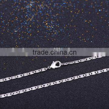 2015 Simple Design Fashion Jewelry Rhodium Plated Cheap Chain Necklace photo-4