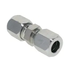 Flareless Bite Type Tube Union Flareless Bite Type Adapter Tube x NPT Male Straight Adapter Female Male Thread, photo-3