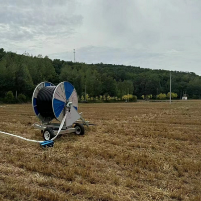 90mm Diameter Pipe 450m Hose Turbine Driven Traveling Reel Sprinkler Irrigation Machine for Ultimate Agricultural Watering Solution