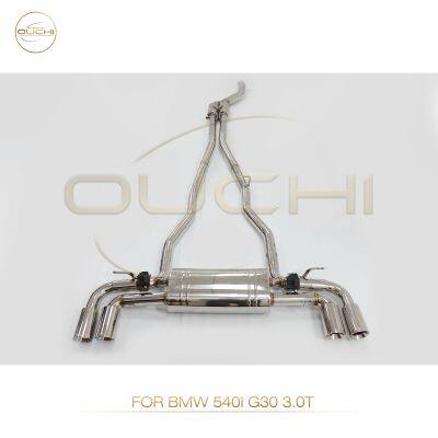 Нержавеющая стальная выпускная система Catback для BMW 540I G30/M550i G30/ 640I F12/750i G11/ 760LI С глушителем с клапаном Высокопроизводительный